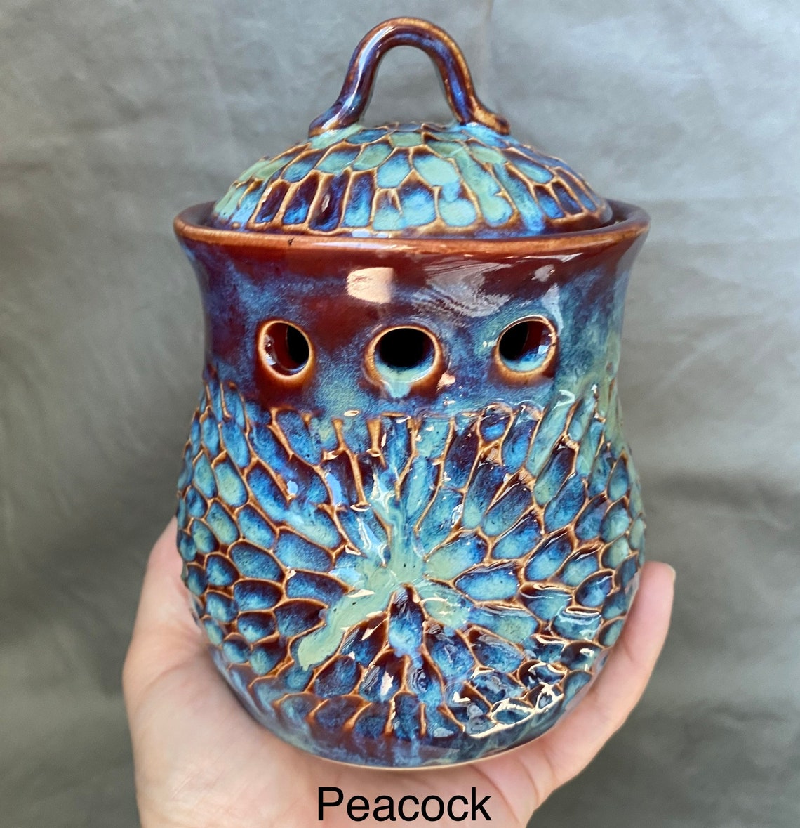 Garlic Keeper handmade stoneware pottery Etsy