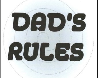 Father's Day Greeting Card - Dad's Rules