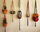 Macrame plant hangers, patio decor, double macrame wall planter, wall hangings plant holder, ceiling plant holder, indoor outdoor knot art
