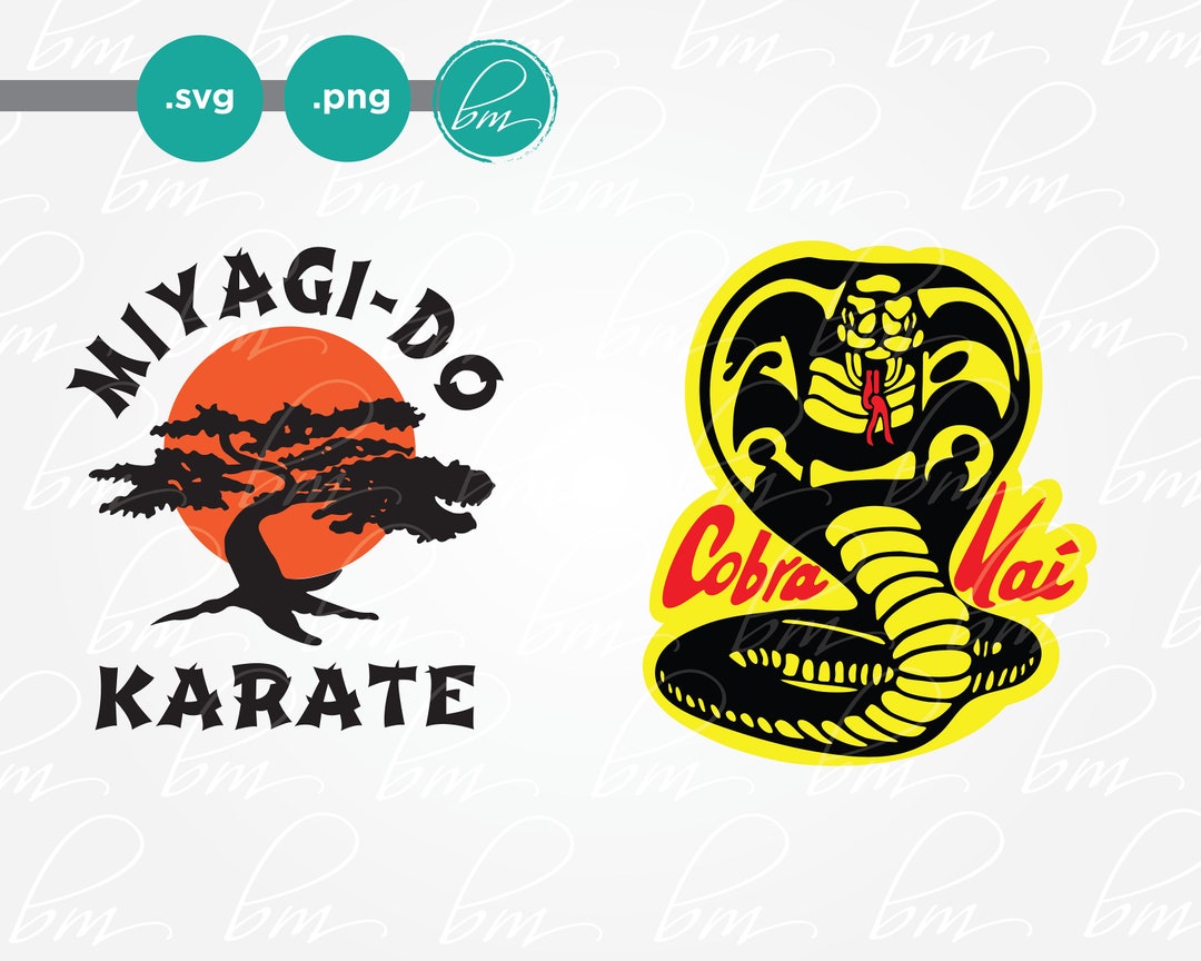 Cobra Kai and Miyagido Karate Svg and Png Karate Kid Svg Etsy