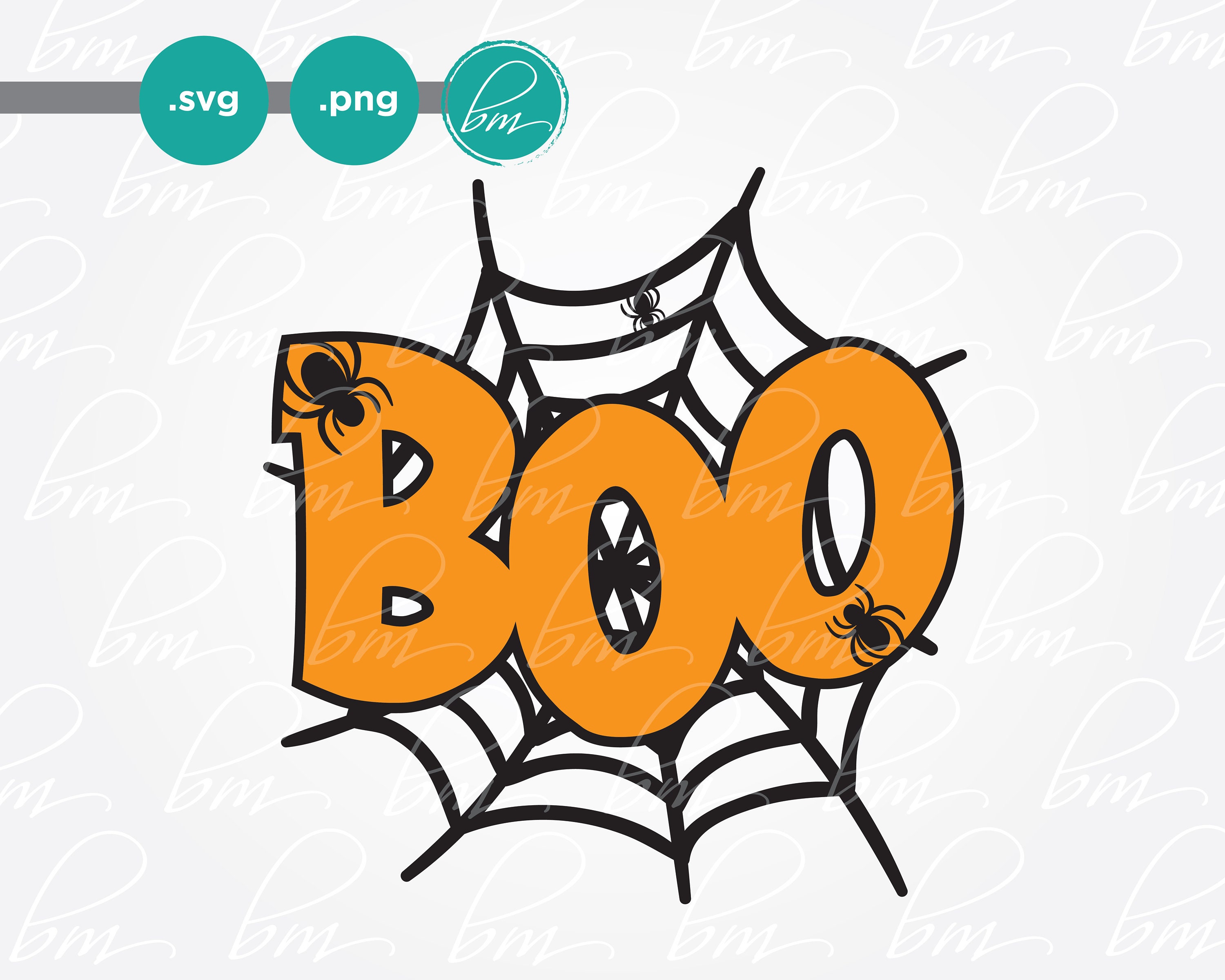 Boo Svg Png cut file for cricut silhouette. halloween | Etsy