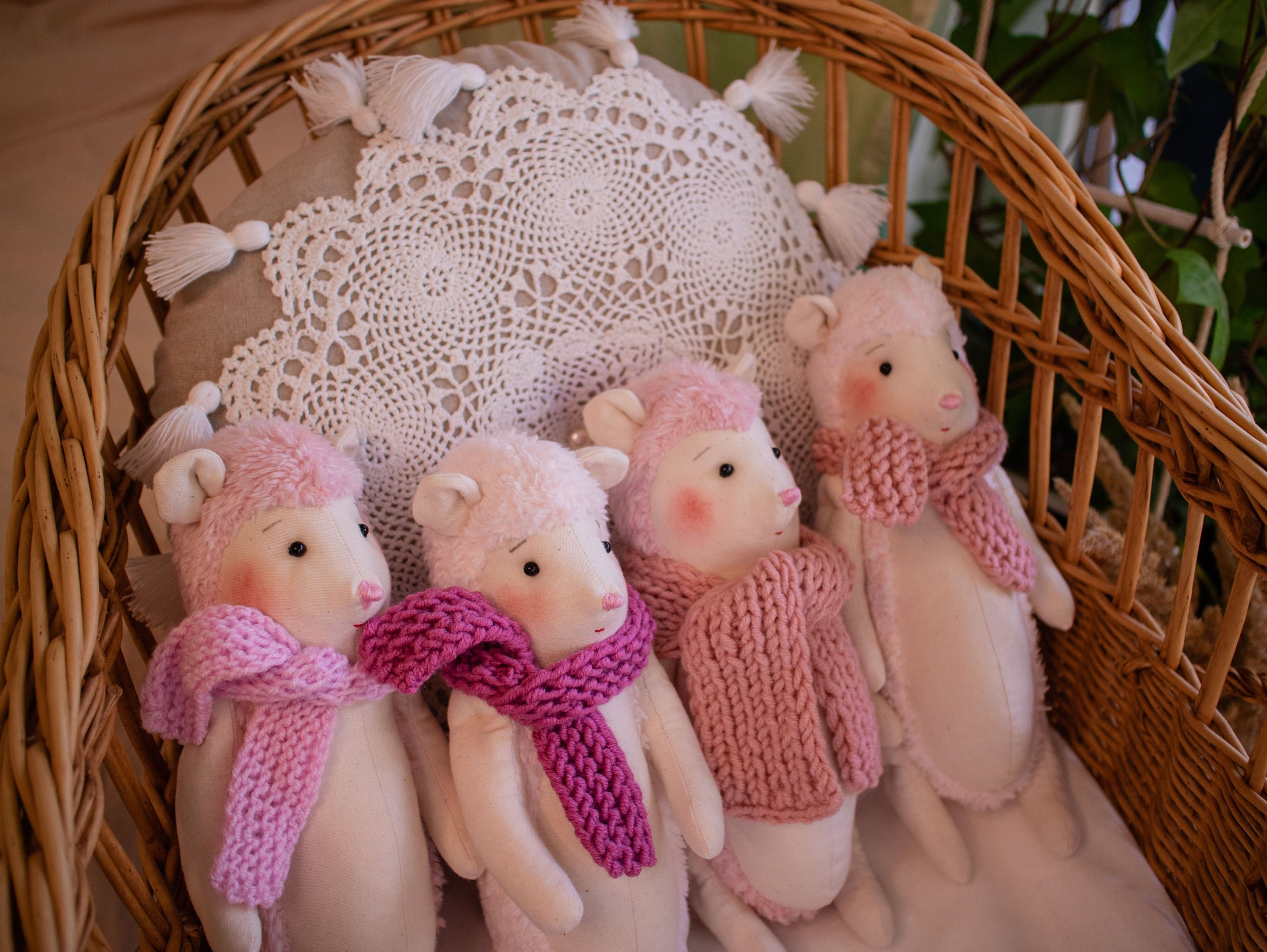 Pink hedgehog stuffed on sale animal