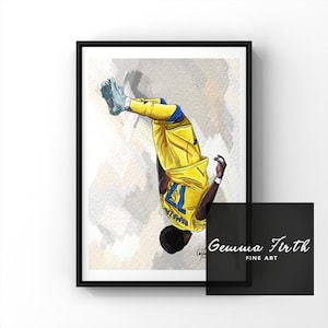 Drawing Of Largie Ramazani Inspired Drawing print A4 Original Artwork | Football Prints | Birthday Gift | Leeds Fan Decor | Christmas Gifts