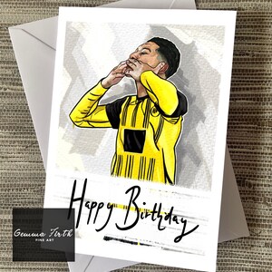 Jobe Bellingham Illustration carte d'anniversaire A5 fait main HAMMER CARD