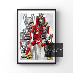 Andy Robertson Trophy Inspired Digital Illustration Print