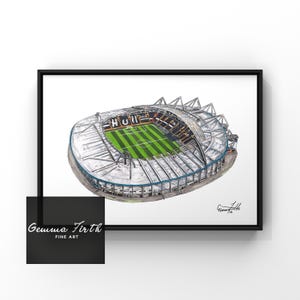 Drawing of Hull MKM Stadium Tigers themed drawing | Football Prints | Birthday Gift | Football Decor | A4 A5 A3 Football Print