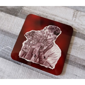 Bobby Firmino Coaster Original drawing Liverpool themed design