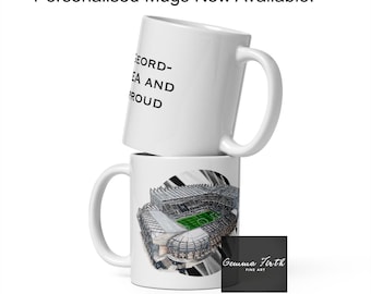 Personalised St James Park Stadium Mug Original Artwork | Any Name or Message Mug | Football Mug | Funny Football Mugs