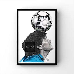 Maradona Inspiriert Bleistiftzeichnung Druck A4 A5 A3 Bleistift Zeichnung | Fußball Poster | Geburtstagsgeschenk | Fußball Dekor | Weihnachtsgeschenke |