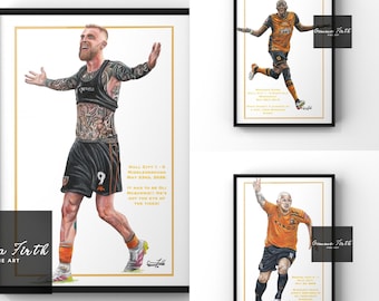 Hull Playoff Print Bundle A4 A5 A3 | Football Prints | Football Decor |