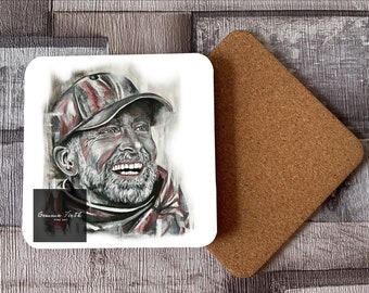 Jurgen Klopp inspired Painting Coaster Original Artwork