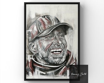 Jurgen Klopp painting A4 PRINT Hand Drawing Print