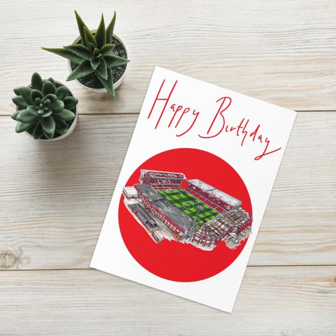 The City Ground Drawing Birthday Card | Christmas Card | A5 Size ...