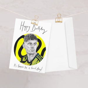 Kai Havertz Geburtstagskarte A5 Größe Handgemachte HAMMERKARTE