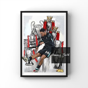 The Scouser in Our Team Trent Alexander Arnold Trophy Inspired Digital Illustration Print