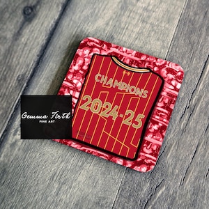 League Fans 24/25 Untersetzer The Reds Fan Geschenk Hand Illustriertes Design