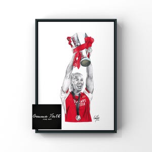 Stina Blackstenius inspirierte Bleistift Zeichnung Druck Original Zeichnung Fußballerin | Frauenfussball-Kunst | Frauenfussball Geschenk