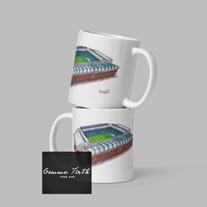Drawing of Ibrox Stadium Inspired Mug Original Artwork