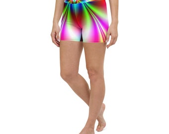 Yoga Leggings Women Colorful - Psychedelic High Waisted Activewear Workout Leggings