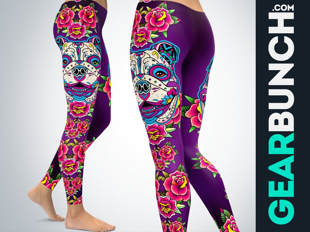 Sugar Skull Leggings, Day of the Dead Leggings, Plus Size High Waist  Leggings, Yoga Pants Tights, Printed Gym Sexy Tiktok Leggings for Women -   Canada