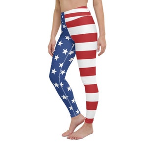 USA Stars & Stripes Yoga Pants