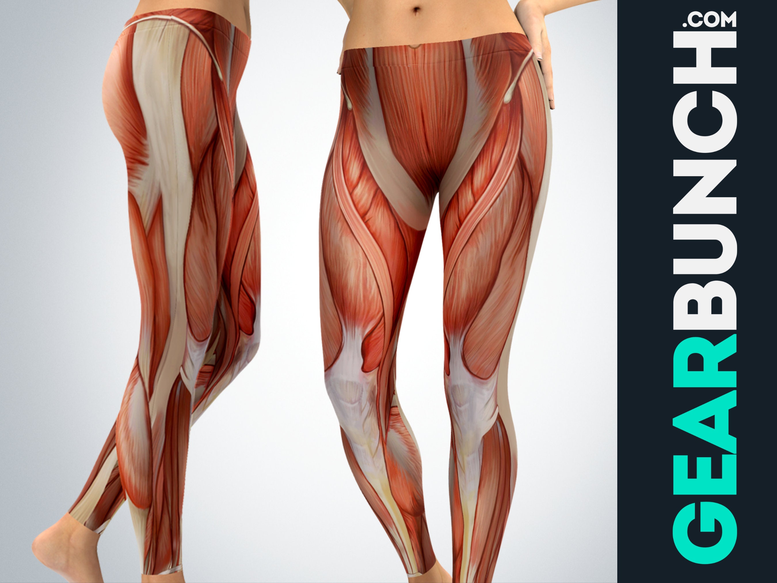 Realistic Human Muscles Leggings