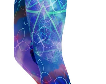 Workout Leggings Women Colorful - High Waisted Activewear for Dance Festivals & Yoga