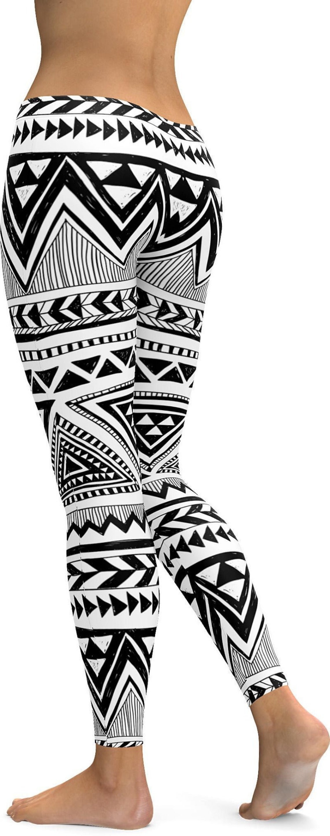 Ethic Aztec Geometric Art Print Men's Leggings