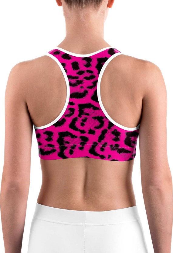 Novastar Reggiseno Sportivo Donna Ad Alto Sostegno – Stampa Leopardata Rosa, Per Corsa E Fitness - 5