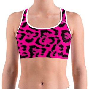 Pink Leopard Sports Bra
