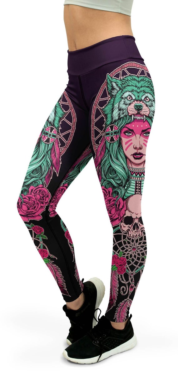 Native American Warrior Yoga Pants