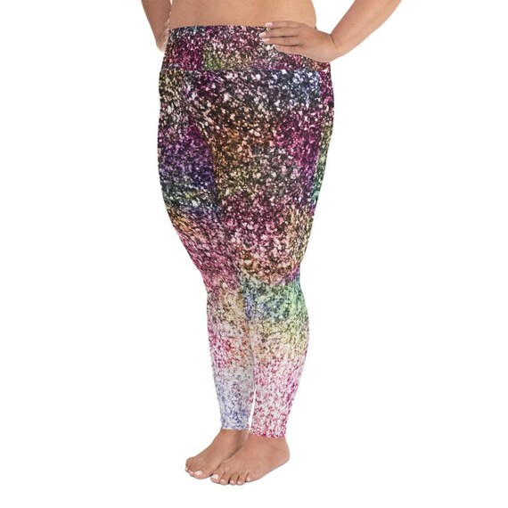 Buy Colorful Sparkles Plus Size Leggings Online in India