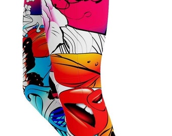 Leggings deportivos para mujer con estampado floral estilo rave/cintura alta para entrenamiento, yoga y festivales (tallas grandes)