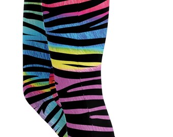 Activewear Leggings Women: Colorful Zebra Capri Pants for Yoga, Gym & More