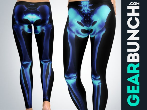 X-ray Skeleton Leggings for Women, Halloween Scary Outfit Gift for Her,  Printed Skeletal Bones Workout Tiktok Leggings, Yoga Pants Tights -   Canada