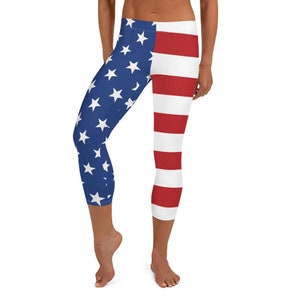 USA Stars & Stripes Capris