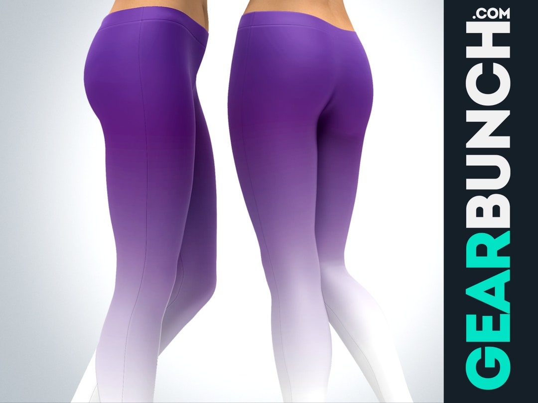 Avery Blue Purple Ombre Leggings For Women main image 1