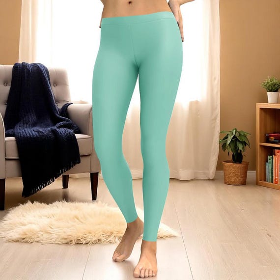 mint green gym leggings