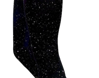 Galaxy Print Yoga Leggings - Vibrant Purple Workout Leggings for Women Activewear