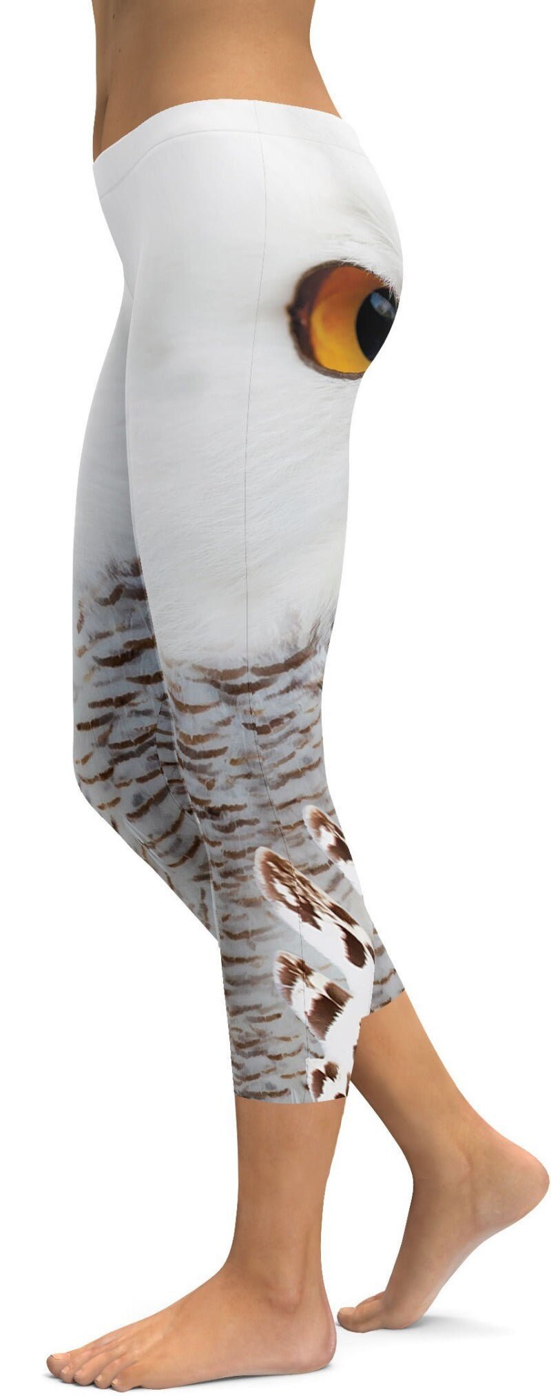 Snowy Owl Eyes Capris