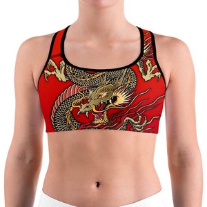 Golden Dragon Bra Top