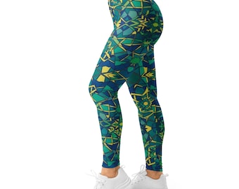 Leggings de pavo real Zellige