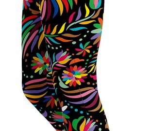 Trainingslegging met patroon voor dames: kleurrijke sportkleding met hoge taille voor yoga en gym