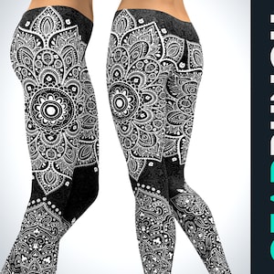 Mandala Leggings for Women, Printed Leggings, Best For Workout Comfortable Butter Soft Yoga Pants, Yoga Gift For Her, Spiritual Gift for Her