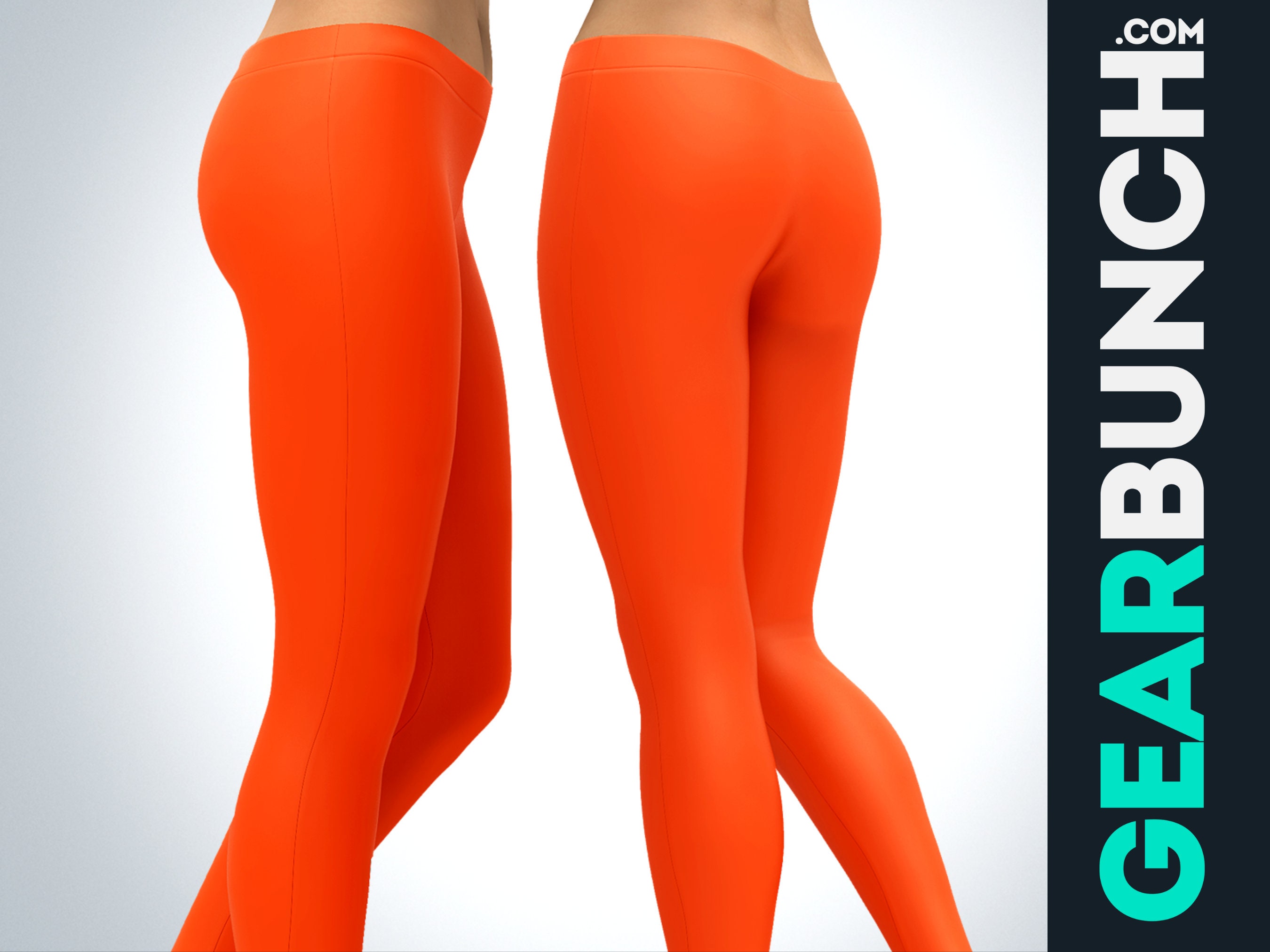 Orange Scrunch bum leggings. Brazilactiv. Stylish Gym