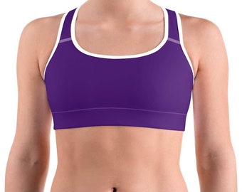 Biustonosz sportowy Deep Purple – wygodny top do ćwiczeń dla kobiet, do jogi