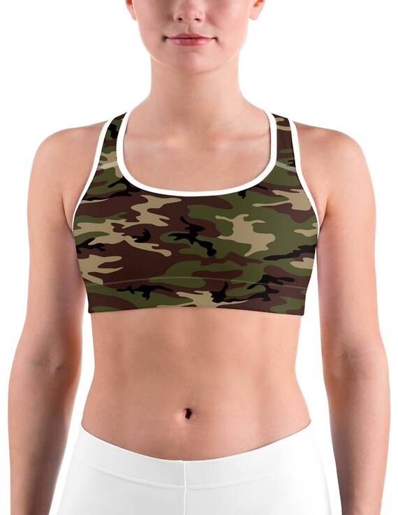 Army Camo Sports Bra Etsy UK