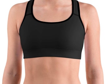 Antracietgrijze sport-bh: comfortabele workouttop voor dames | Krachtige ondersteuning