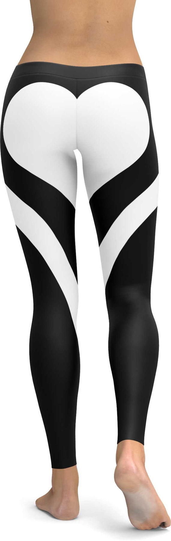 heart shaped yoga pants