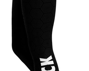 Activewear Leggings Women - Fit Chick Design, Black & White Workout Tights, Yoga Pants